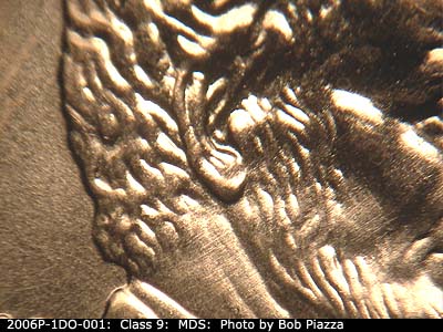 Die-stage B marker on 2006P•1DO•001 (2006 Doubled Die Obverse).