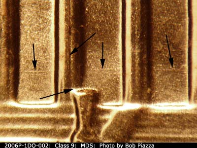 Die-stage B marker on 2006P•1DO•002 (2006 Doubled Die Obverse).
