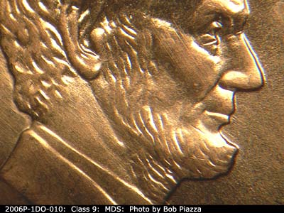 Die-stage B marker on 2006P•1DO•010 (2006 Doubled Die Obverse).