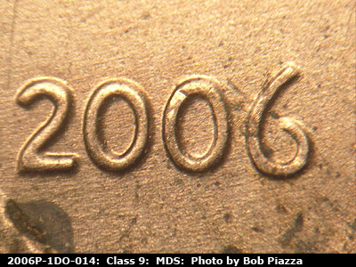 2006 Lincoln cent obverse, CopperCoins die 2006P•1DO•014.