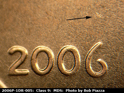 2006 Lincoln cent obverse, CopperCoins die 2006P•1DR•005.