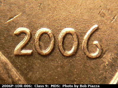 2006 Lincoln cent obverse, CopperCoins die 2006P•1DR•006.
