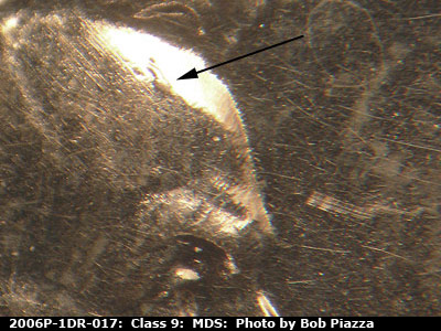 Die-stage B marker on 2006P•1DR•017 (2006 Doubled Die Reverse).