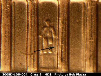2008 Lincoln cent obverse, CopperCoins die 2008D•1DR•004.