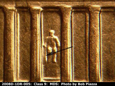 2008 Lincoln cent obverse, CopperCoins die 2008D•1DR•005.