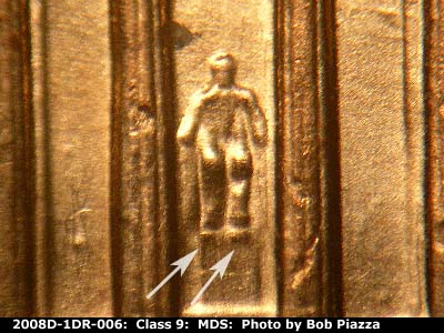 2008 Lincoln cent obverse, CopperCoins die 2008D•1DR•006.