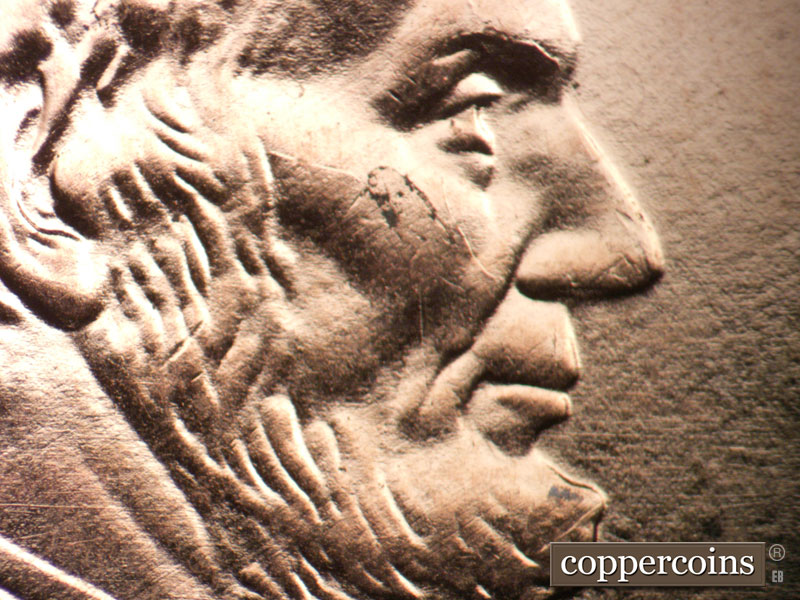 Die-stage C marker on 2009P•1DO•002 (2009 Doubled Die Obverse).