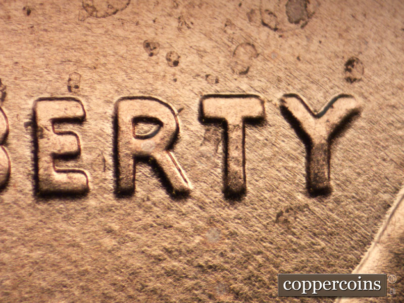 2009 Lincoln cent obverse, CopperCoins die 2009P•1DO•017.