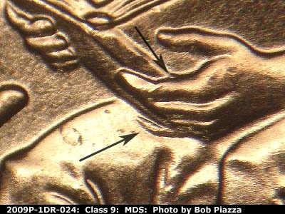 2009 Lincoln cent obverse, CopperCoins die 2009P•1DR•024.