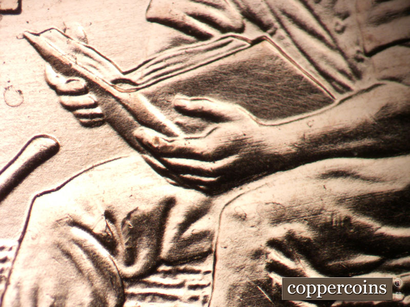 2009 Lincoln cent obverse, CopperCoins die 2009P•1DR•050.