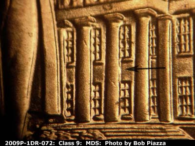 2009 Lincoln cent obverse, CopperCoins die 2009P•1DR•072.