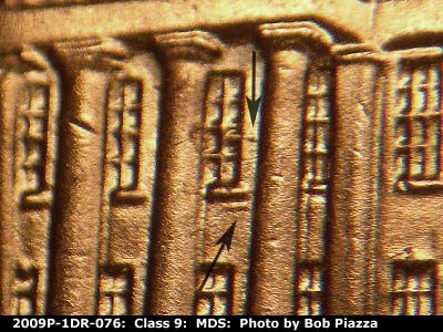 2009 Lincoln cent obverse, CopperCoins die 2009P•1DR•076.