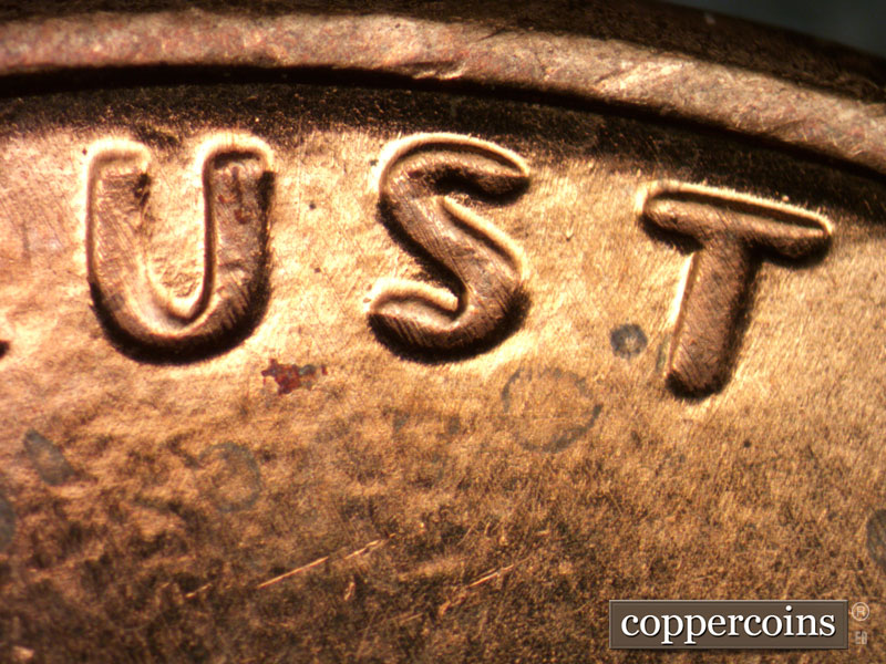 Die-stage B marker on 2011P•1DO•006 (2011 Doubled Die Obverse).