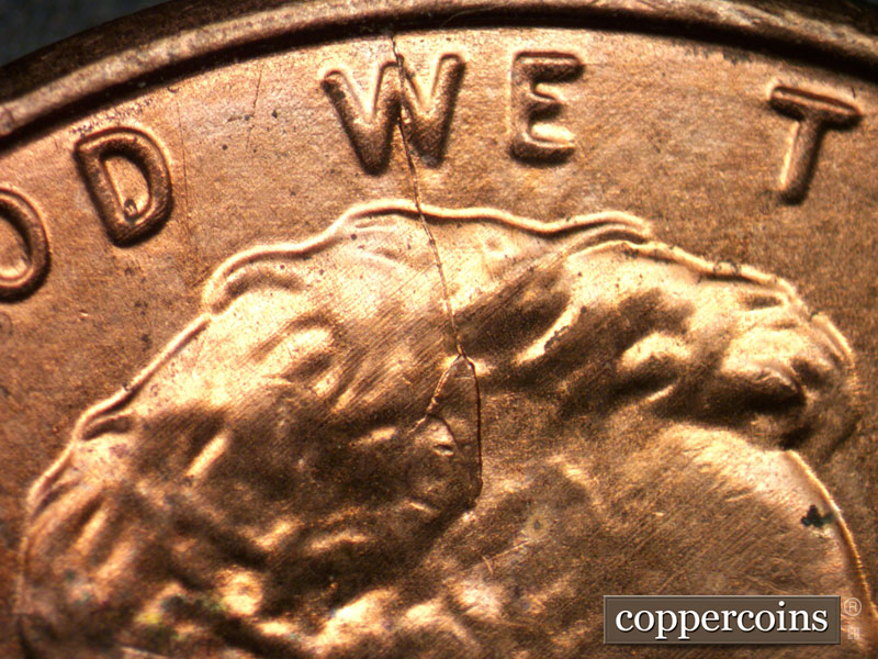 Die-stage C marker on 2012P•1DO•002 (2012 Doubled Die Obverse).