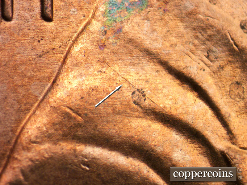 Die-stage C marker on 2012P•1DO•002 (2012 Doubled Die Obverse).
