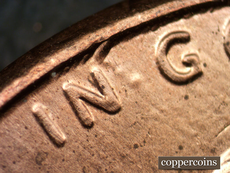 Die-stage B marker on 2013P•1DO•003 (2013 Doubled Die Obverse).