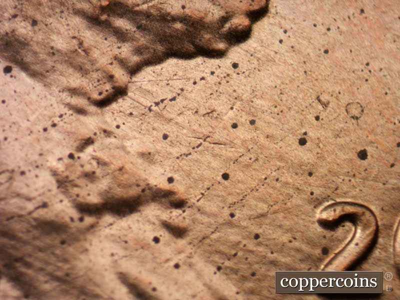 Die-stage B marker on 2013P•1DO•003 (2013 Doubled Die Obverse).