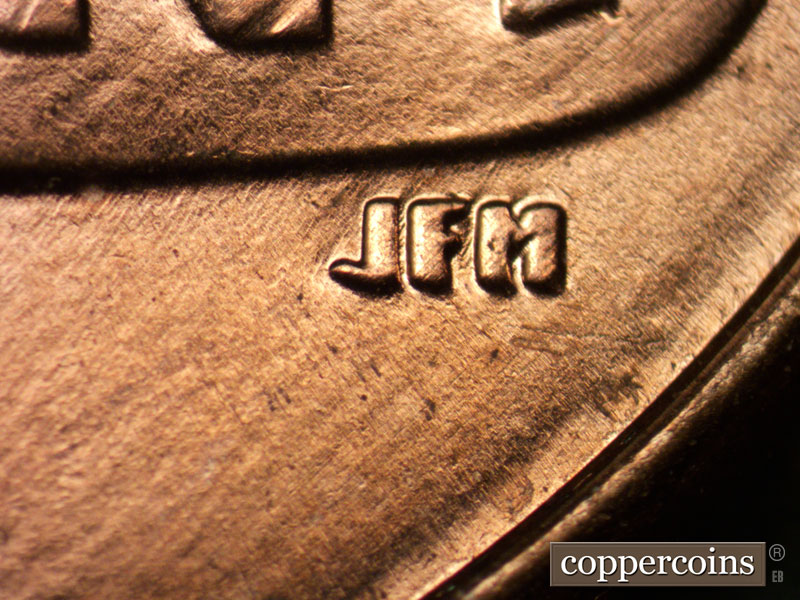 Die-stage B marker on 2013P•1DR•002 (2013 Doubled Die Reverse).