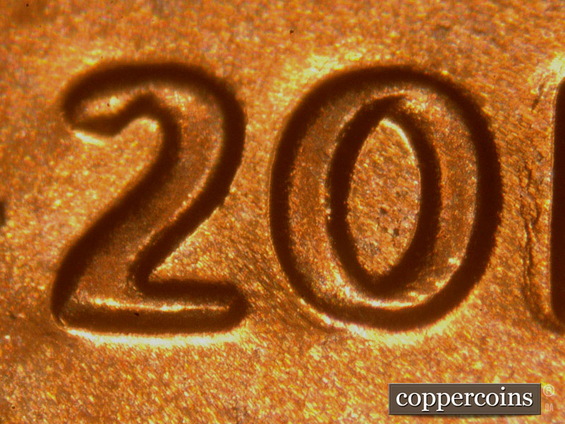 2014 Lincoln cent obverse, CopperCoins die 2014P•1DO•003.