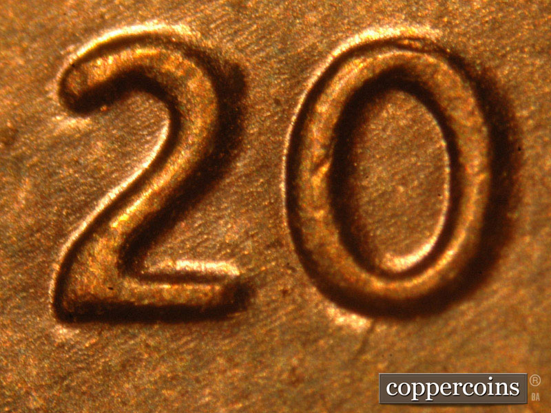 2014 Lincoln cent obverse, CopperCoins die 2014P•1DO•005.