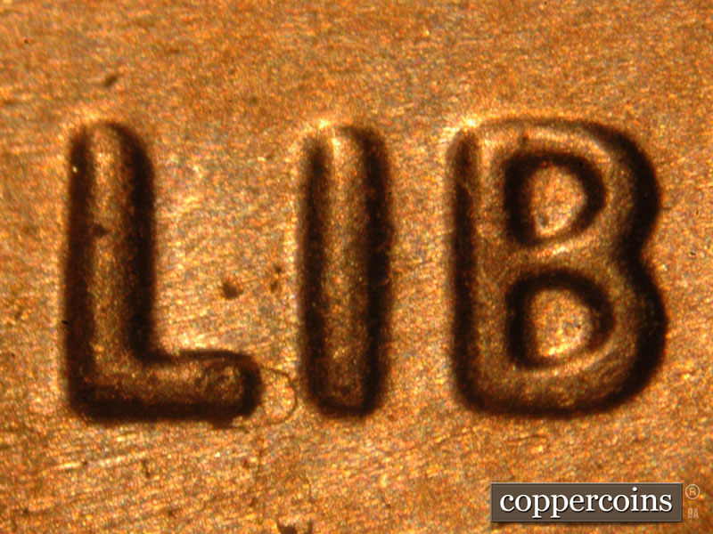 Die-stage B marker on 2014P•1DO•006 (2014 Doubled Die Obverse).