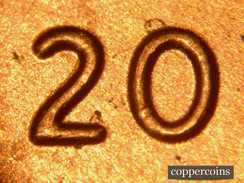 2014 Lincoln cent obverse, CopperCoins die 2014P•1DO•009.