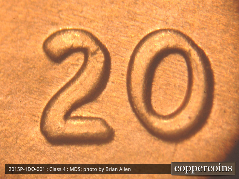 2015 Lincoln cent obverse, CopperCoins die 2015P•1DO•001.