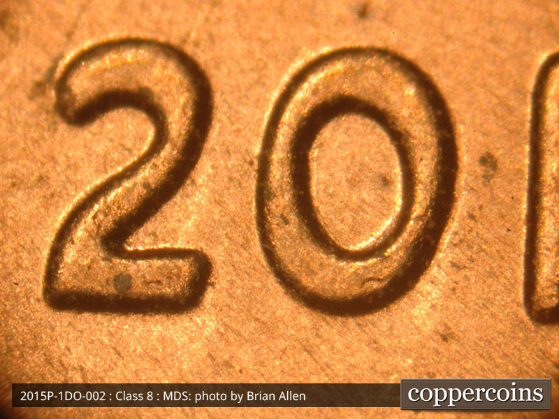 2015 Lincoln cent obverse, CopperCoins die 2015P•1DO•002.