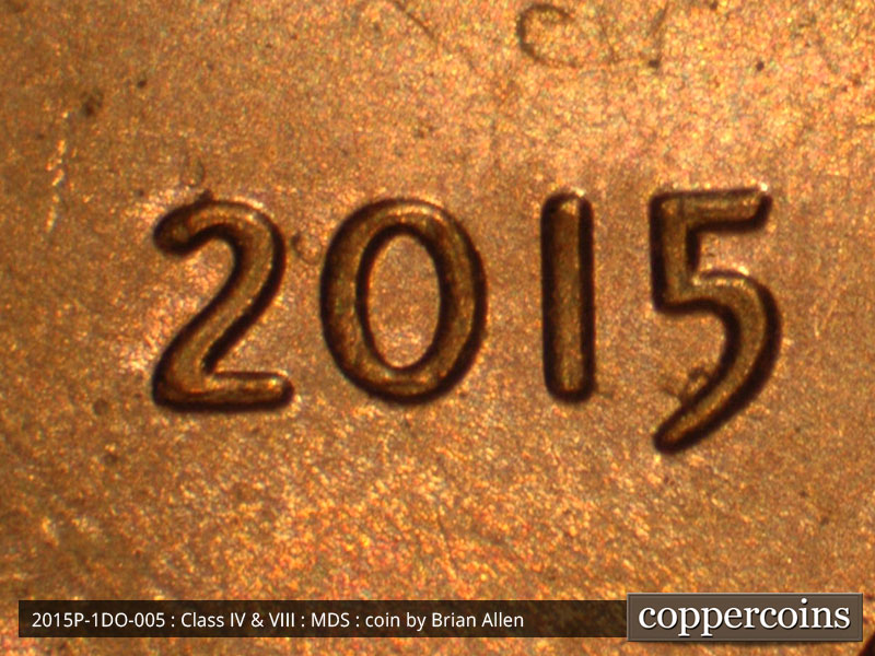 2015 Lincoln cent obverse, CopperCoins die 2015P•1DO•005.