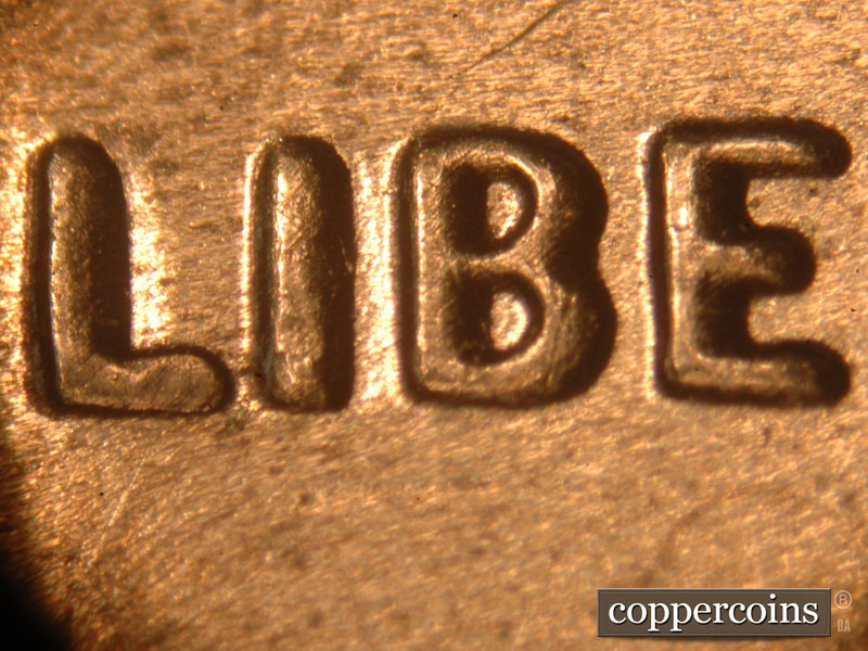 Die-stage C marker on 2016P•1DO•001 showing A very strong spread is seen on LIBERTY.