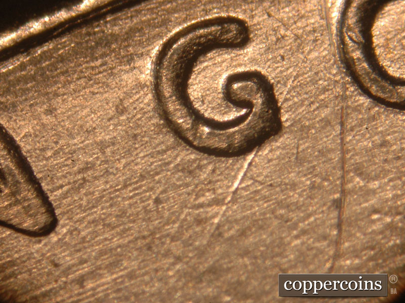 Die-stage C marker on 2016P•1DO•001 (2016 Doubled Die Obverse).