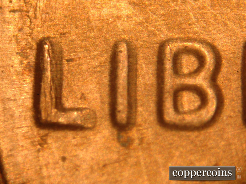 Die-stage B marker on 2016P•1DO•002 (2016 Doubled Die Obverse).