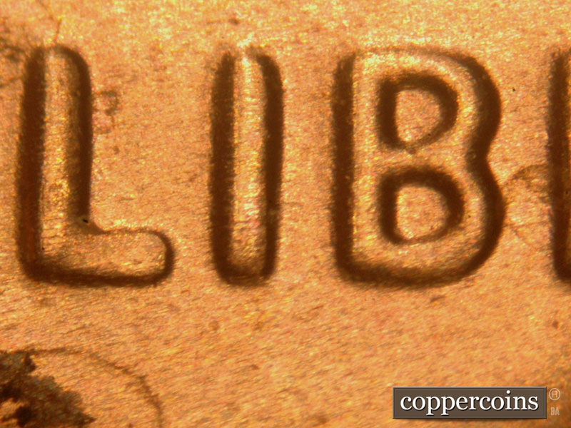 Die-stage B marker on 2016P•1DO•003 (2016 Doubled Die Obverse).