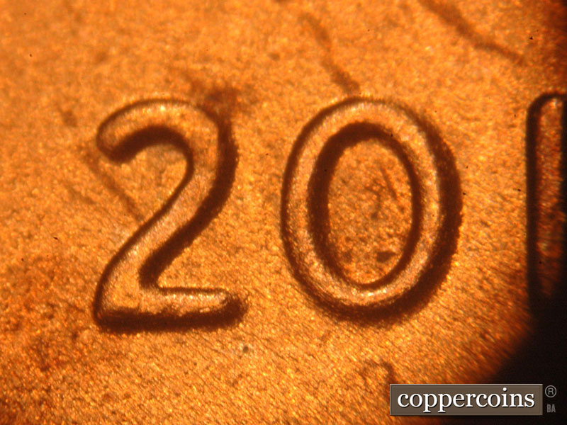 Die-stage C marker on 2016P•1DO•004 (2016 Doubled Die Obverse).