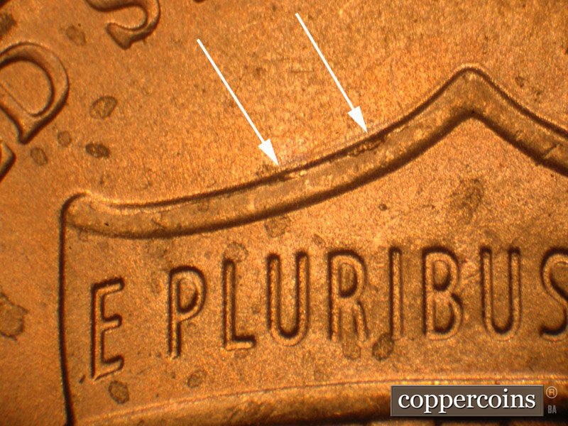 Die-stage B marker on 2016P•1DO•008 (2016 Doubled Die Obverse).