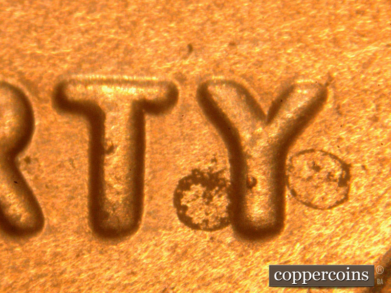 Die-stage B marker on 2016P•1DO•009 (2016 Doubled Die Obverse).