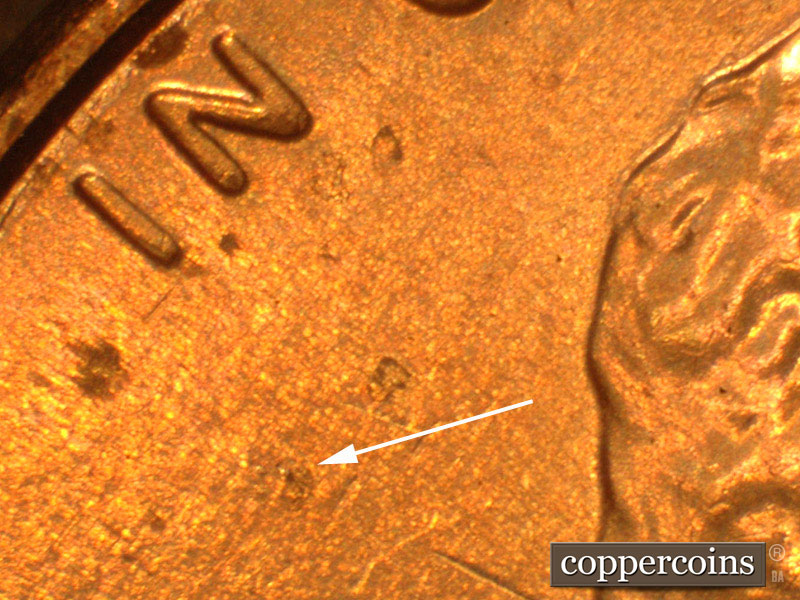 Die-stage B marker on 2016P•1DO•010 (2016 Doubled Die Obverse).