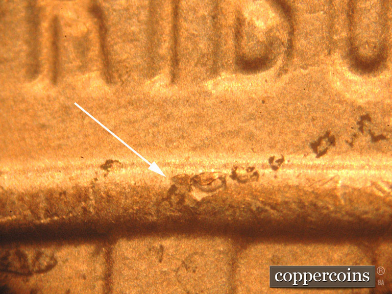 Die-stage B marker on 2016P•1DO•010 (2016 Doubled Die Obverse).