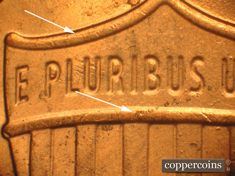 Die-stage B marker on 2016P•1DO•010 (2016 Doubled Die Obverse).