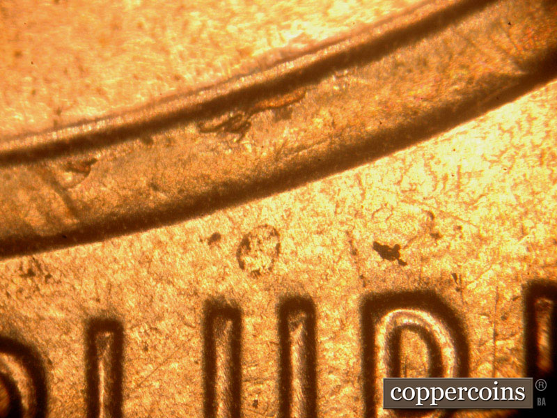 Die-stage B marker on 2016P•1DO•014 (2016 Doubled Die Obverse).