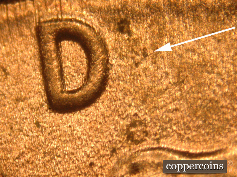 Die-stage C marker on 2016P•1DO•016 (2016 Doubled Die Obverse).