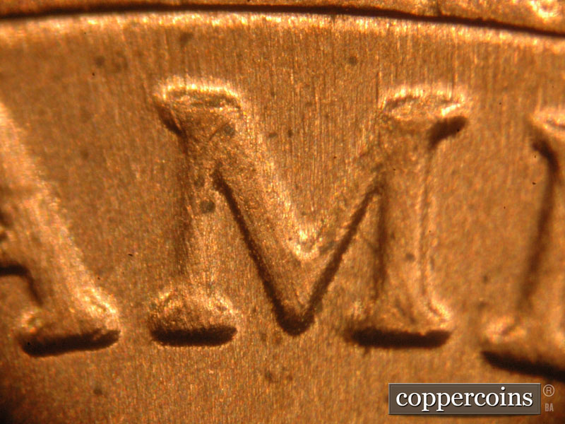 Die-stage C marker on 2018D•1DR•001 (2018 Doubled Die Reverse).