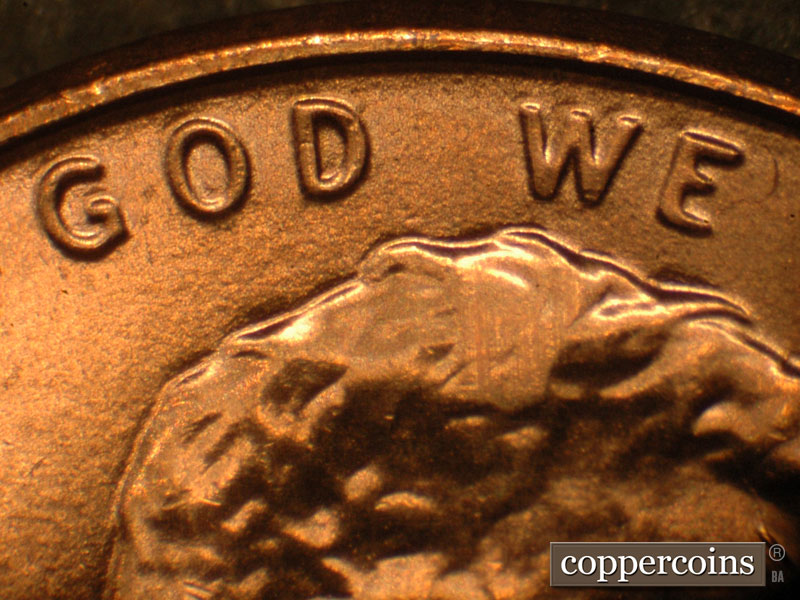Die-stage A marker on 2019P•1DO•010 showing Spread can be seen on GOD WE.