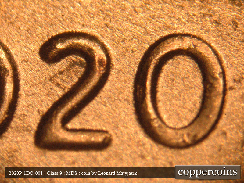 Die-stage B marker on 2020P•1DO•001 showing Last digits in date.