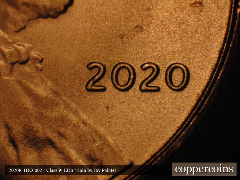 Die-stage C marker on 2020P•1DO•002 (2020 Doubled Die Obverse).