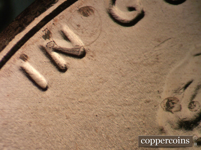 Die-stage B marker on 2024P•1DO•001 showing Doubling shows on IN.