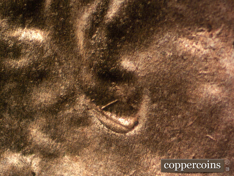 2025 Lincoln cent obverse, CopperCoins die 2025P•1DO•002 — Extra eyelid south of primary.